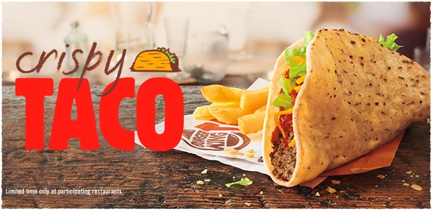 Crispy Taco. Limited time only at participating restaurants.