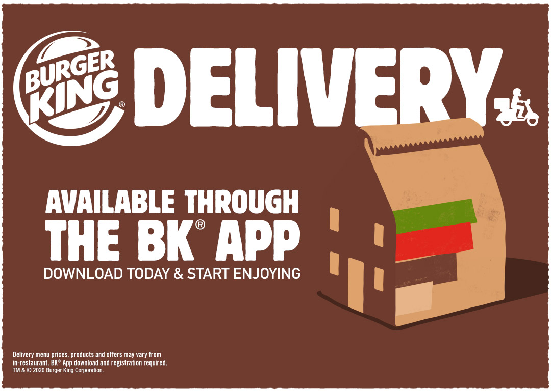 BK Delivery Available Through the BK App